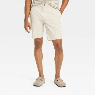 bottoms Men's Goodfellow & Co Every Wear 9" Flat Front Chino Shorts Target $25