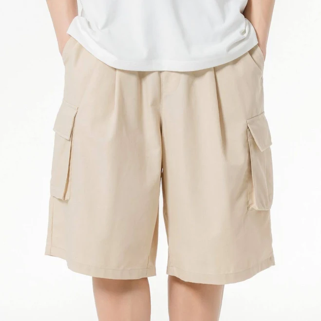 shorts MOZMOZ Linen Blend Cargo Wide Shorts 무신사 $20