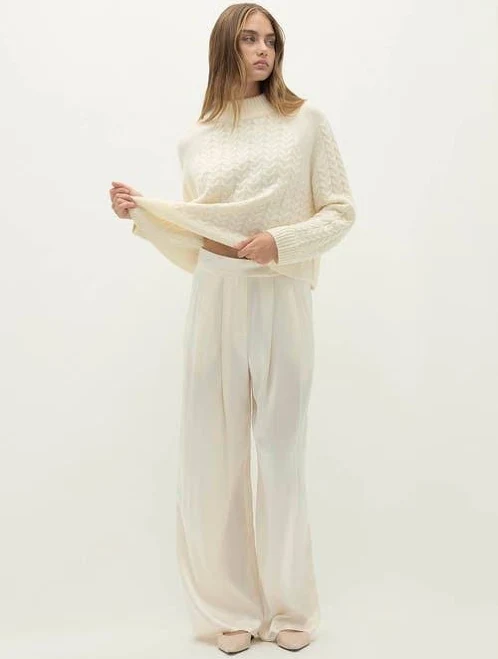 palazzo pants NAKEDCASHMERE Women's Rosalie Silk Wide-Leg Trouser Nordstrom $375