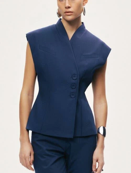 vest Nocturne Women's Tailored Sleeveless Waistcoat Nordstrom $259