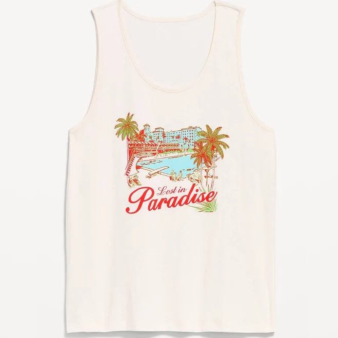 top Old Navy Men's Relaxed Graphic Tank Old Navy $8