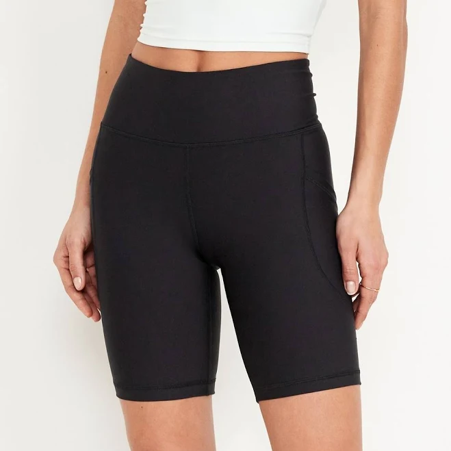 bottoms Old Navy Women's High-Waisted 8-Inch Biker Shorts Old Navy $13.49