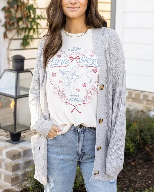 outerwear Oversized Knit Cardigan Grace and Lace $41.99
