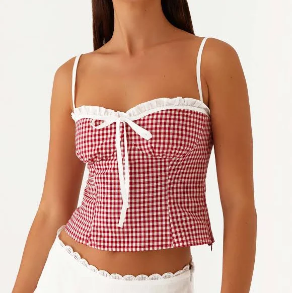 top Palmer Ruffle Bustier Top Peppermayo - US $53