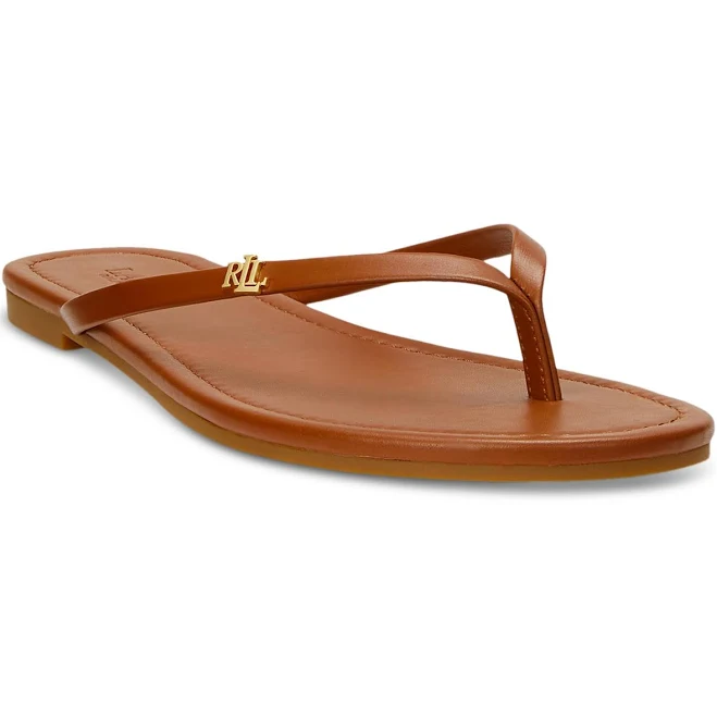 flip flops Ralph Lauren Women's Raquel Leather Flip-Flops Macy's $59.5