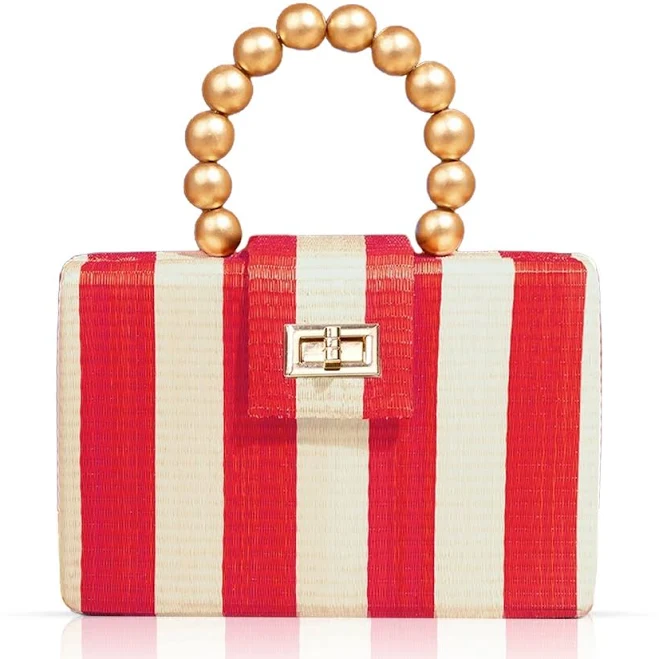 bag Soli & Sun THE Louisa Woven Straw Clutch Bag Bloomingdale's $225.25