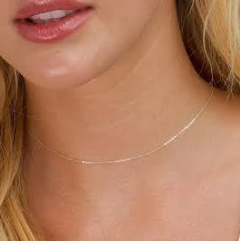 accessory Tiny Chain Choker Necklace in Sterling Silver Etsy - DarlingJewelryStudio $18.74