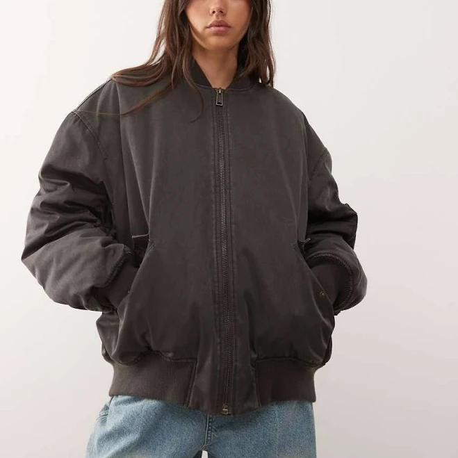 outerwear Weekday Oversized Padded Bomber Jacket ASOS $170.1