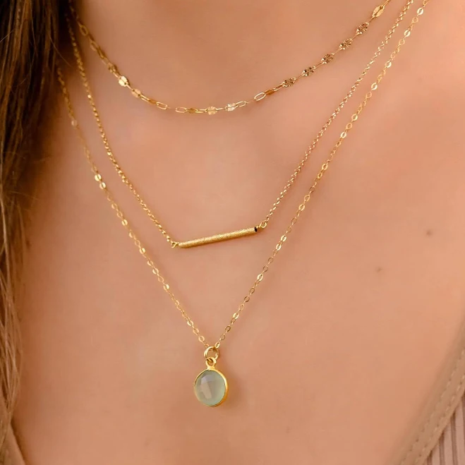 accessory Women's Boho Layered Stone Necklace Set Etsy - DaintyJools $83.41