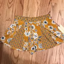 shorts Yellow floral high-waisted flowy shorts Poshmark $40