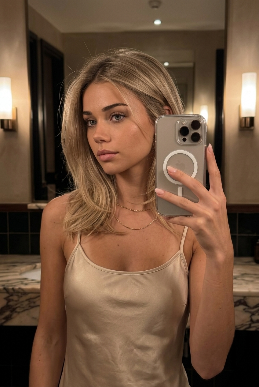 shoulder-length sandy beige blonde hair color with cool and warm tones for summer 2026