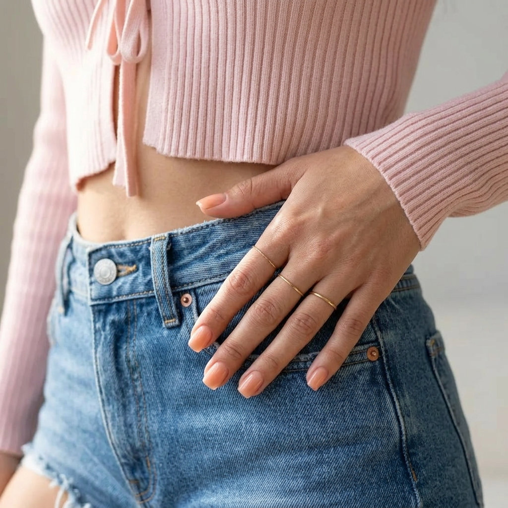 Short Summer Nails 2026: Peach Fuzz Glaze Short summer nails 2026: Clean sheer peach fuzz squoval glaze for effortless everyday chic.