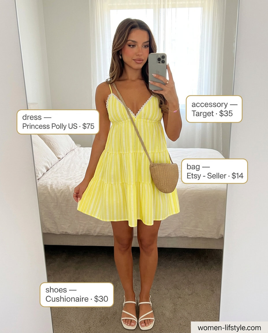 Summer Tiered Dress Outfits for Women 2026 outfit idea - fashion styling inspiration