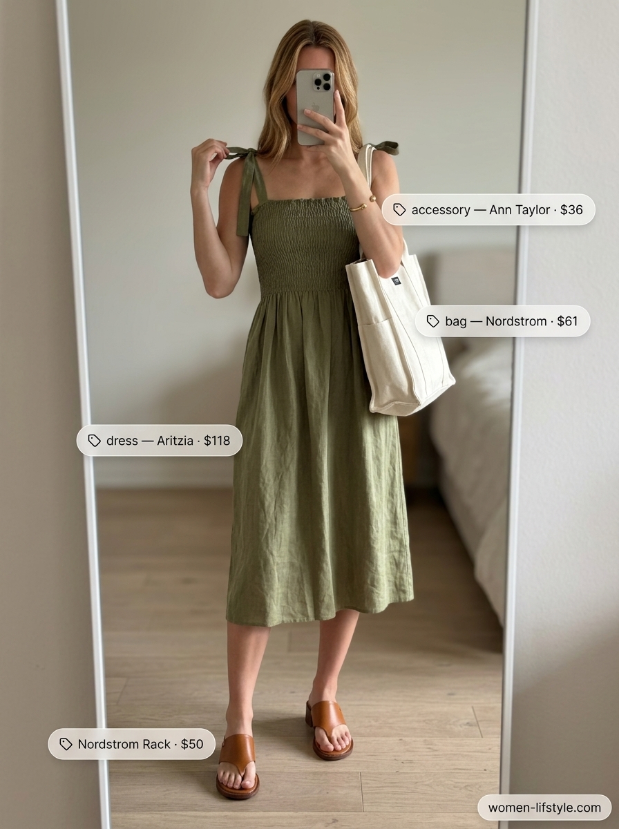 Summer Tiered Dress Outfits for Women 2026 outfit idea - fashion styling inspiration