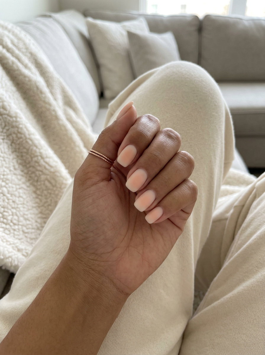 Peachy Aura Nails 2026: Radiant Summer Vibes Peachy Aura Glow nails for summer vibes nails 2026, ideal for daily wear and work.