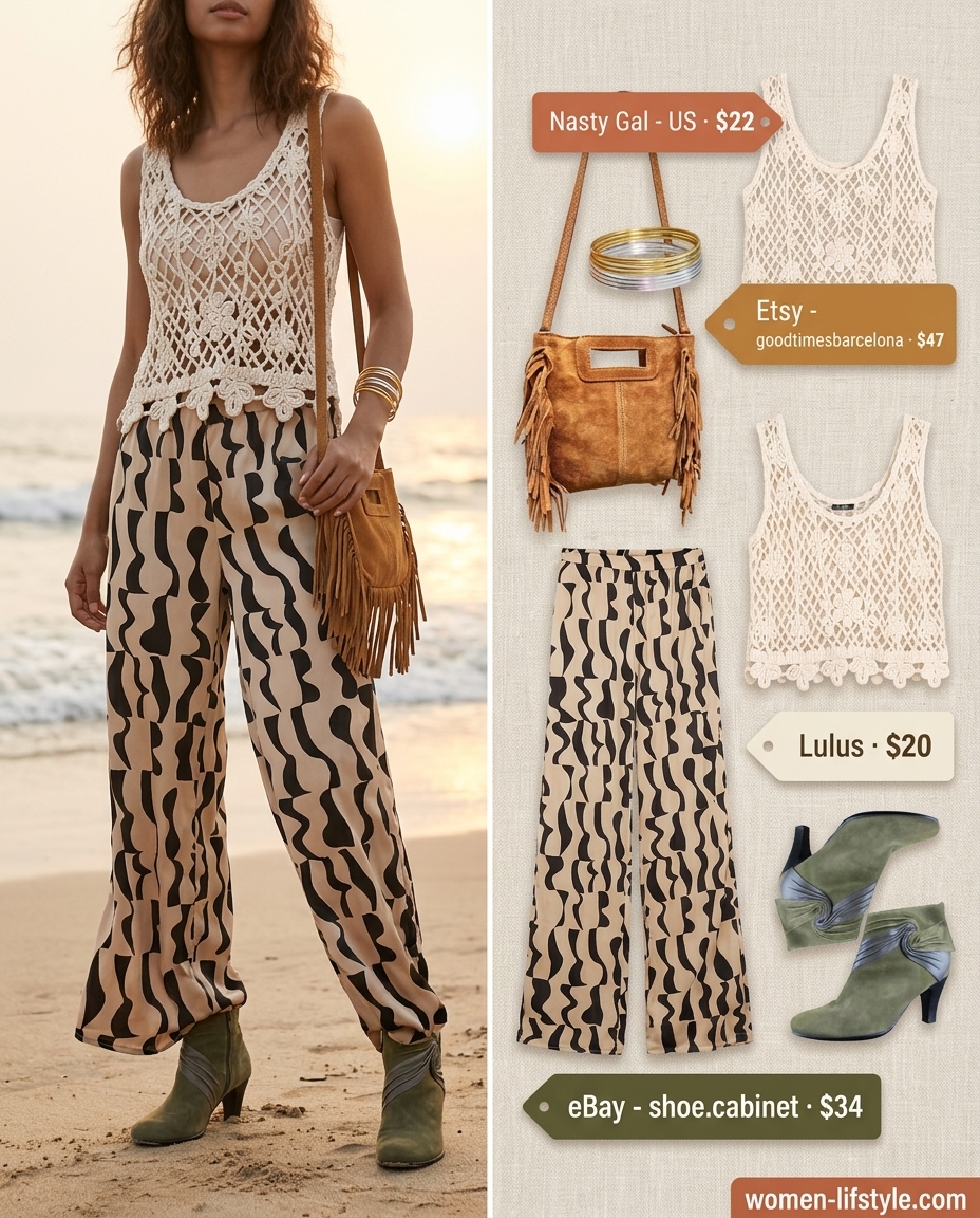Boho Beach Palazzo