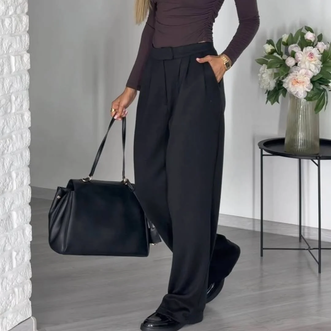 all pants outfits for women 2026 All Black Tailoring for Evening Events and Minimal Glamour
