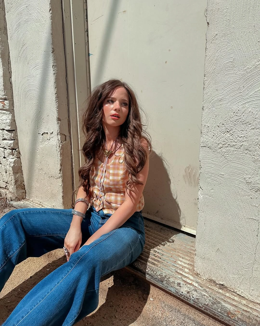 boho chic fall outfits 2026 Vintage Denim and Plaid for Everyday Modern Boho