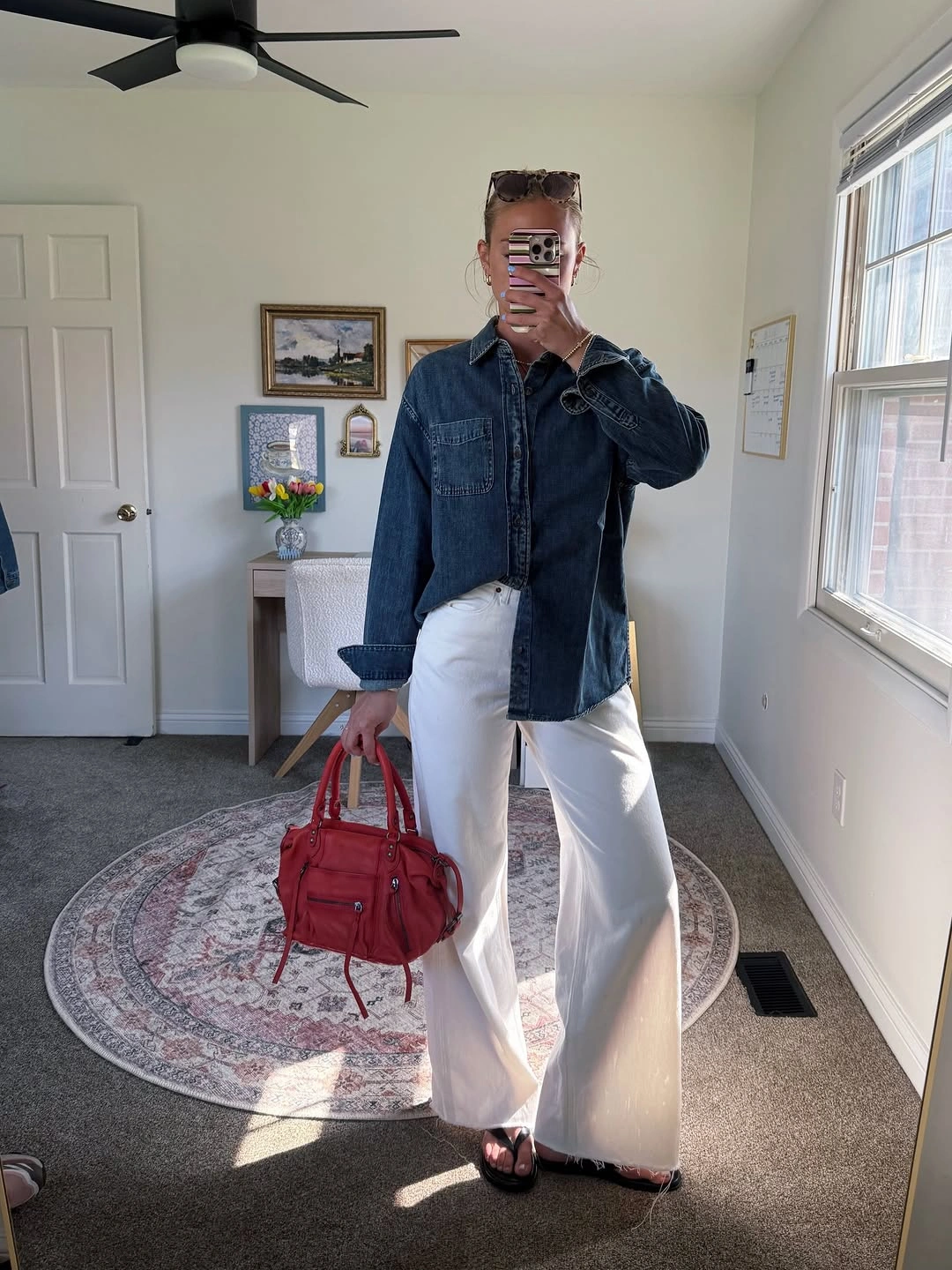 comfy fall outfits 2026 Dark Denim and White Denim - The Everyday Uniform That Never Lets Me Down