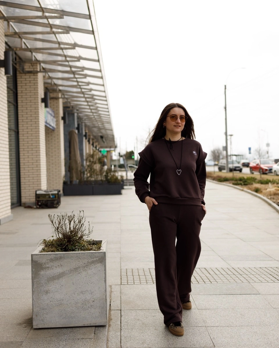 comfy fall outfits 2026 Matching Chocolate Knit Sets for the Ultimate Lazy Day Comfort