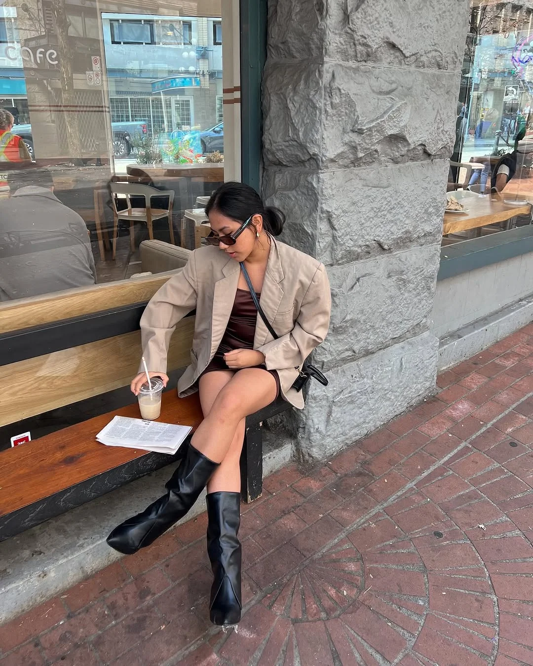 cute fall outfits docs 2026 Blazer and Mini Dress Styling With a Modern Edge