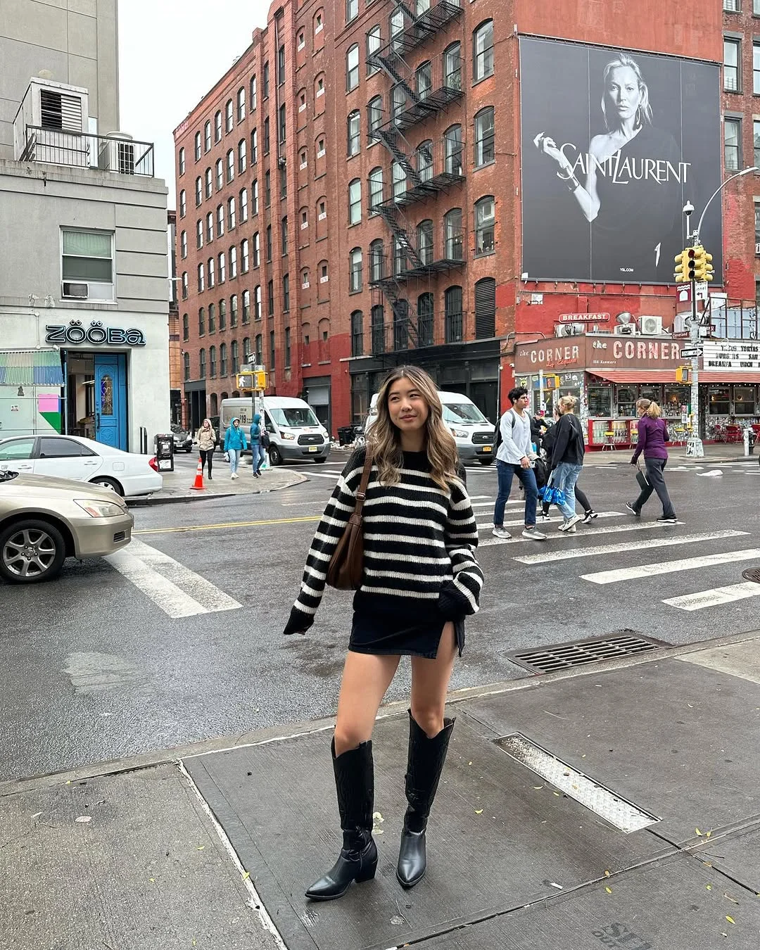 cute fall outfits docs 2026 Striped Sweaters and Mini Skirts That Never Go Out of Fashion
