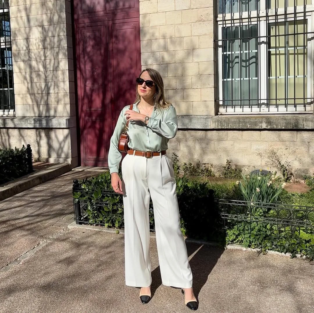 Early fall outfits ideas 2026 Sage Green Elegance For Warm Early Fall Days