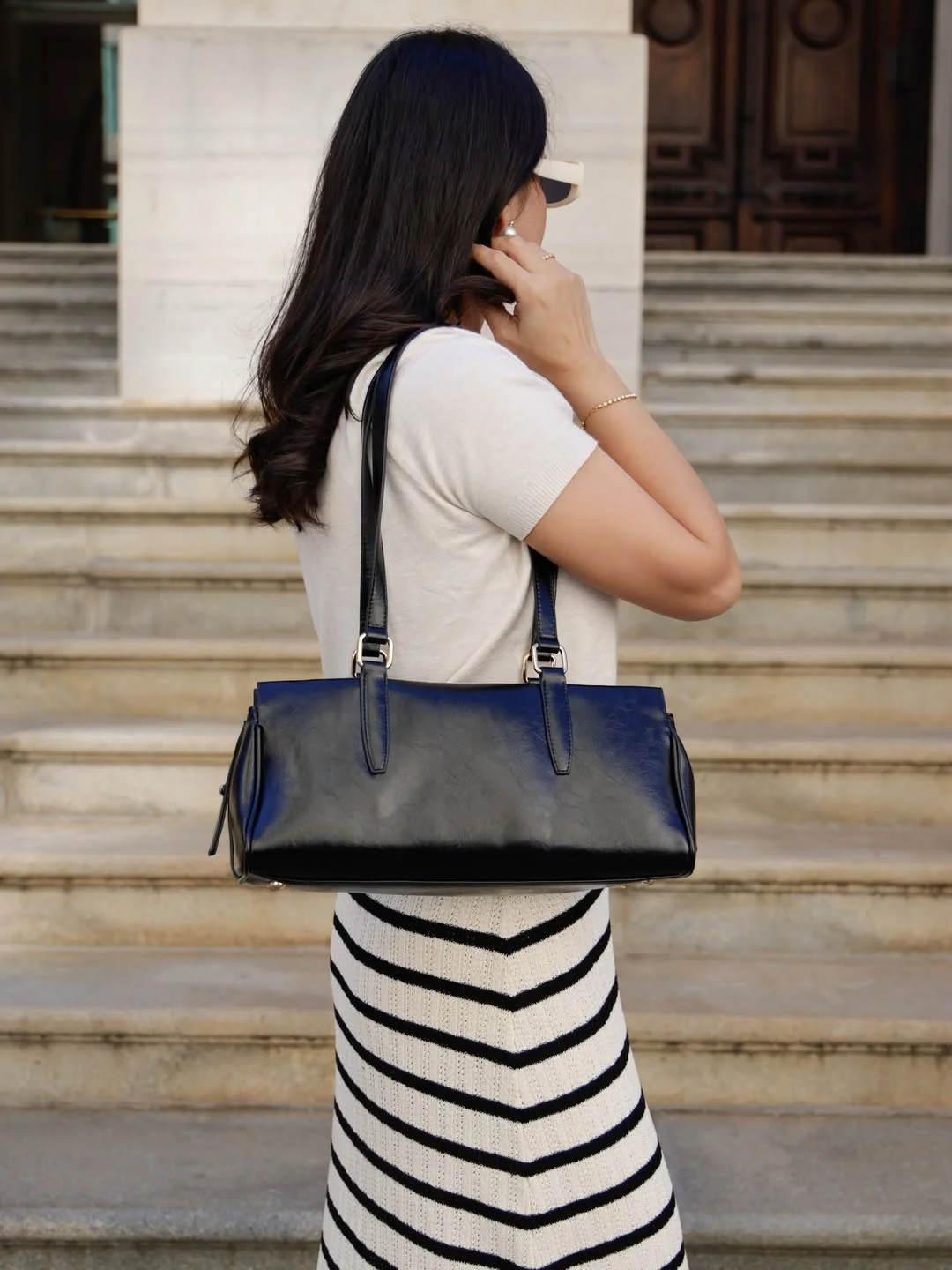 Early summer outfits 2026 Striped Knit Skirts and Quiet European Summer Energy