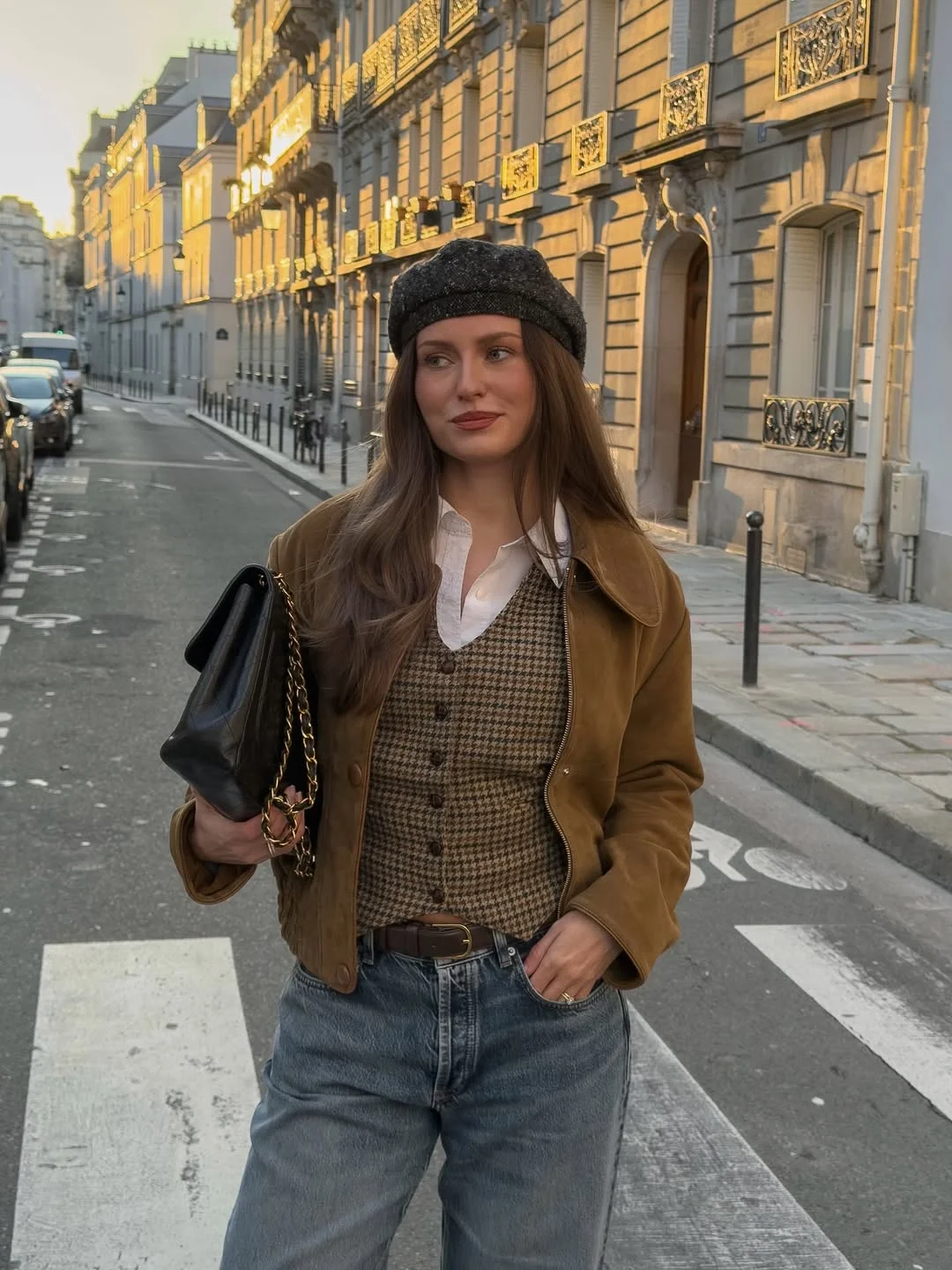elegant fall office outfits 2026 Parisian Layers With Vintage Autumn Charm