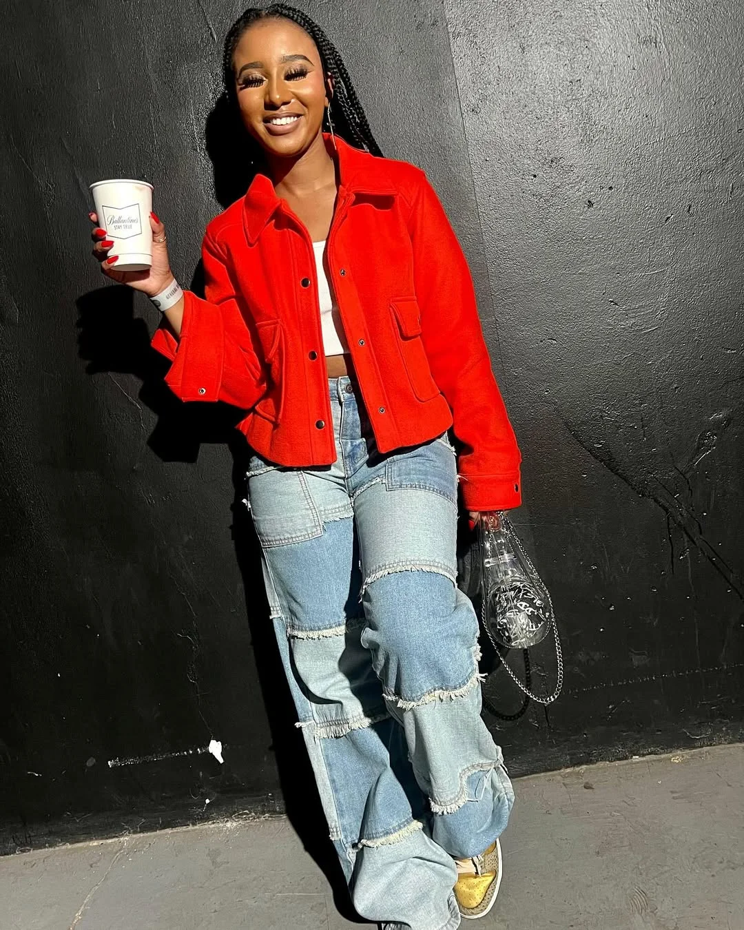 fall 2026 outfits for black women Bright Red Layers That Make Everyday Denim Feel Fashion-Forward