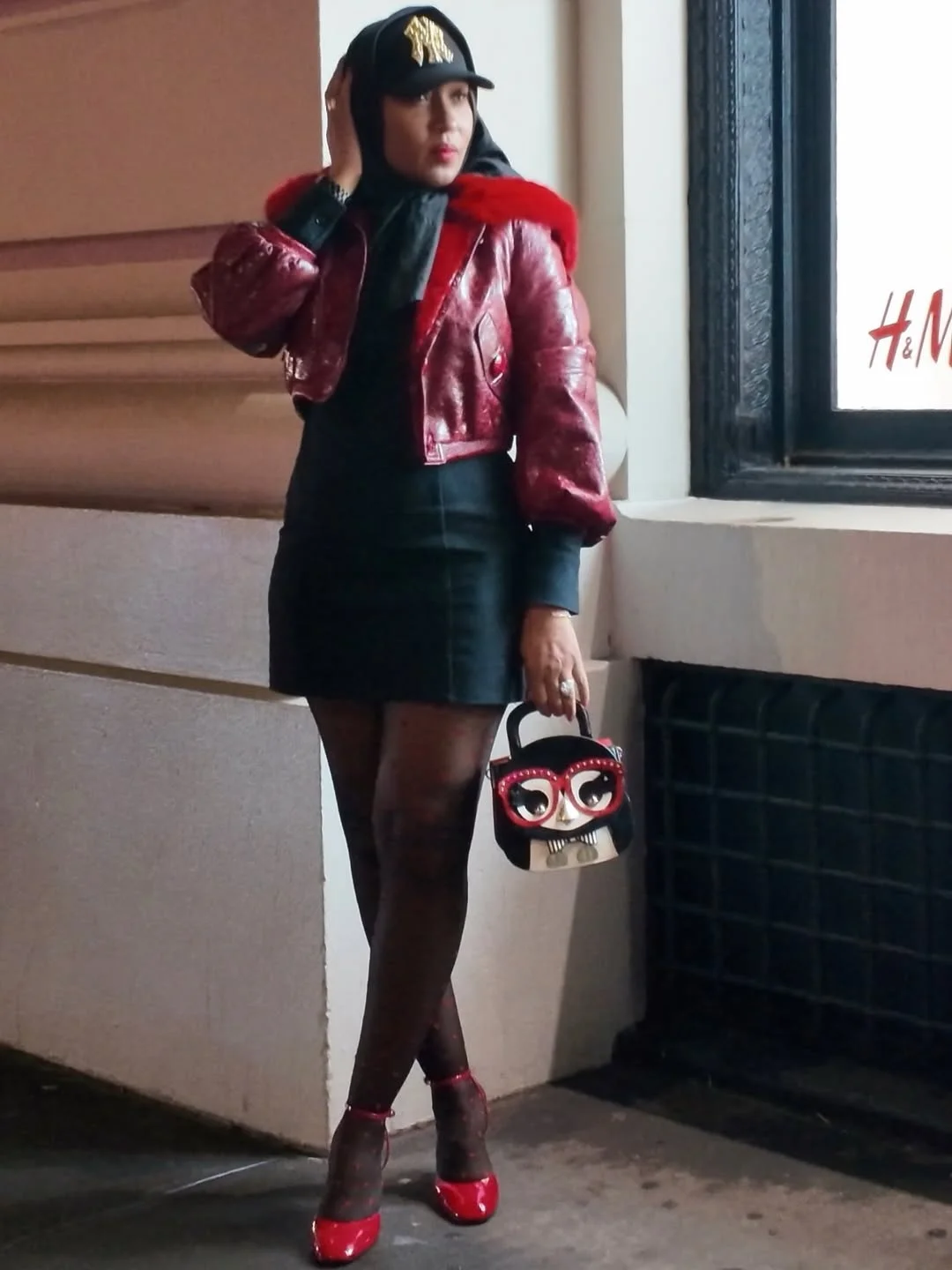 fall 2026 outfits for black women Bold Cherry Red Accents for Going-Out Nights