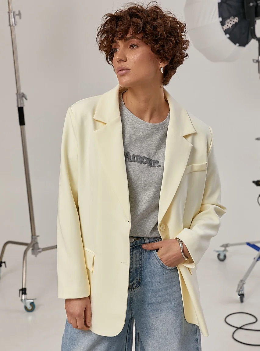 Fall blazer outfit inspo 2026 Relaxed Cream Blazers for Everyday Casual Looks