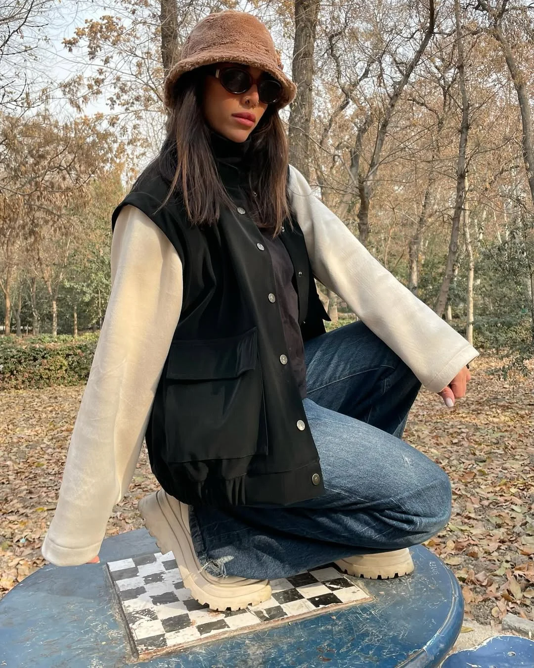 fall denim outfits for women 2026 Soft Neutral Layers With Relaxed Denim Energy