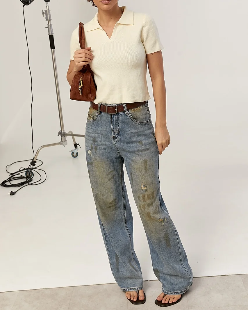 fall denim outfits for women 2026 Relaxed Vintage Denim With Soft Parisian Details