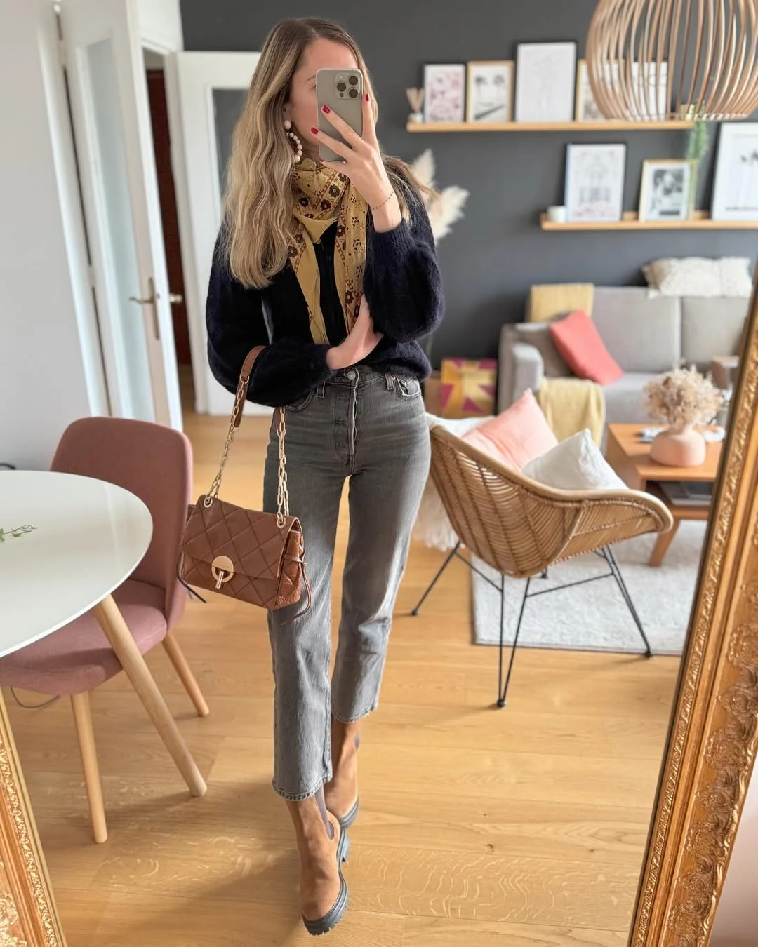 fall denim outfits for women 2026 Dark Wash Denim And Cozy Knit Layers For Everyday Autumn