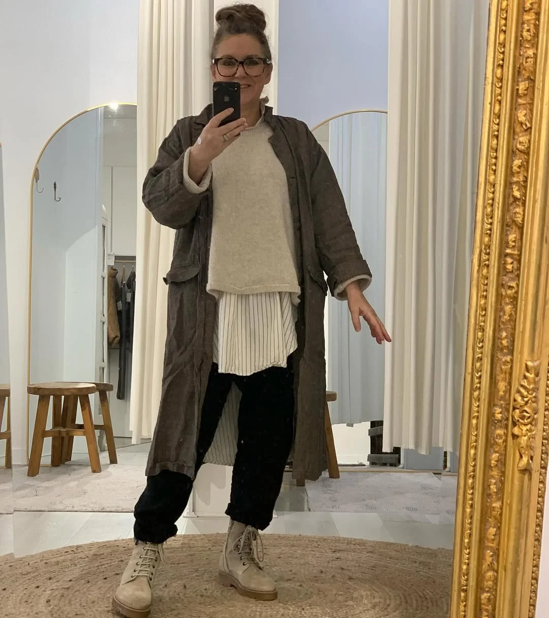 fall fashion for women over 40 Relaxed Layering for Creative and Comfortable Style
