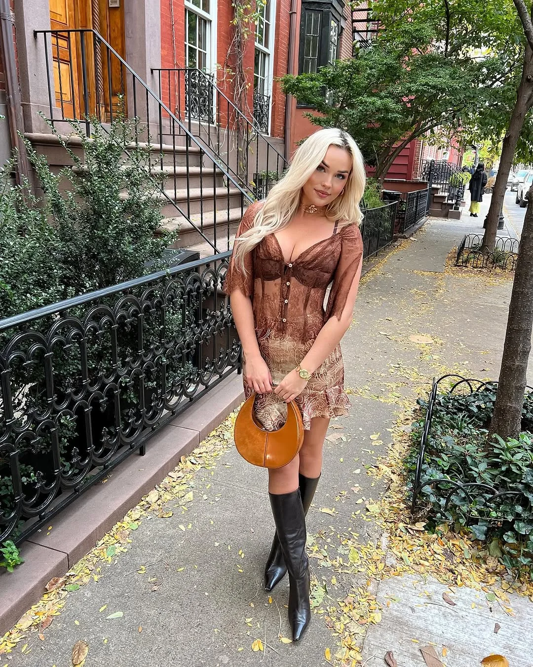 simple fall outfits 2026 A Romantic Fall Dress with Western-Inspired Boots
