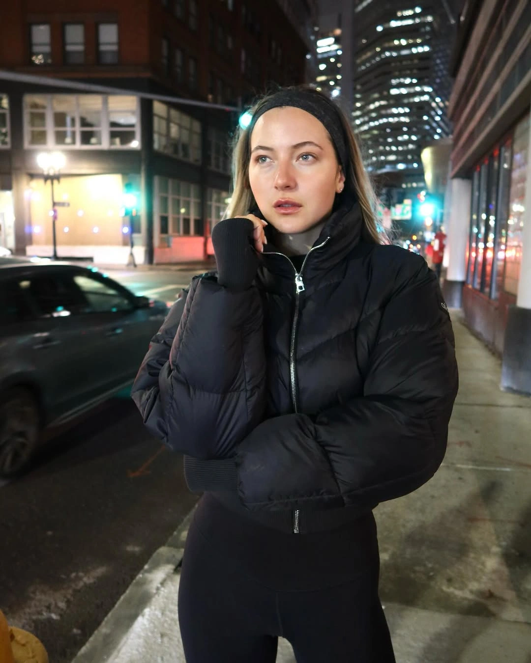 fall going out outfits 2026 Sporty Layers for Cool City Nights
