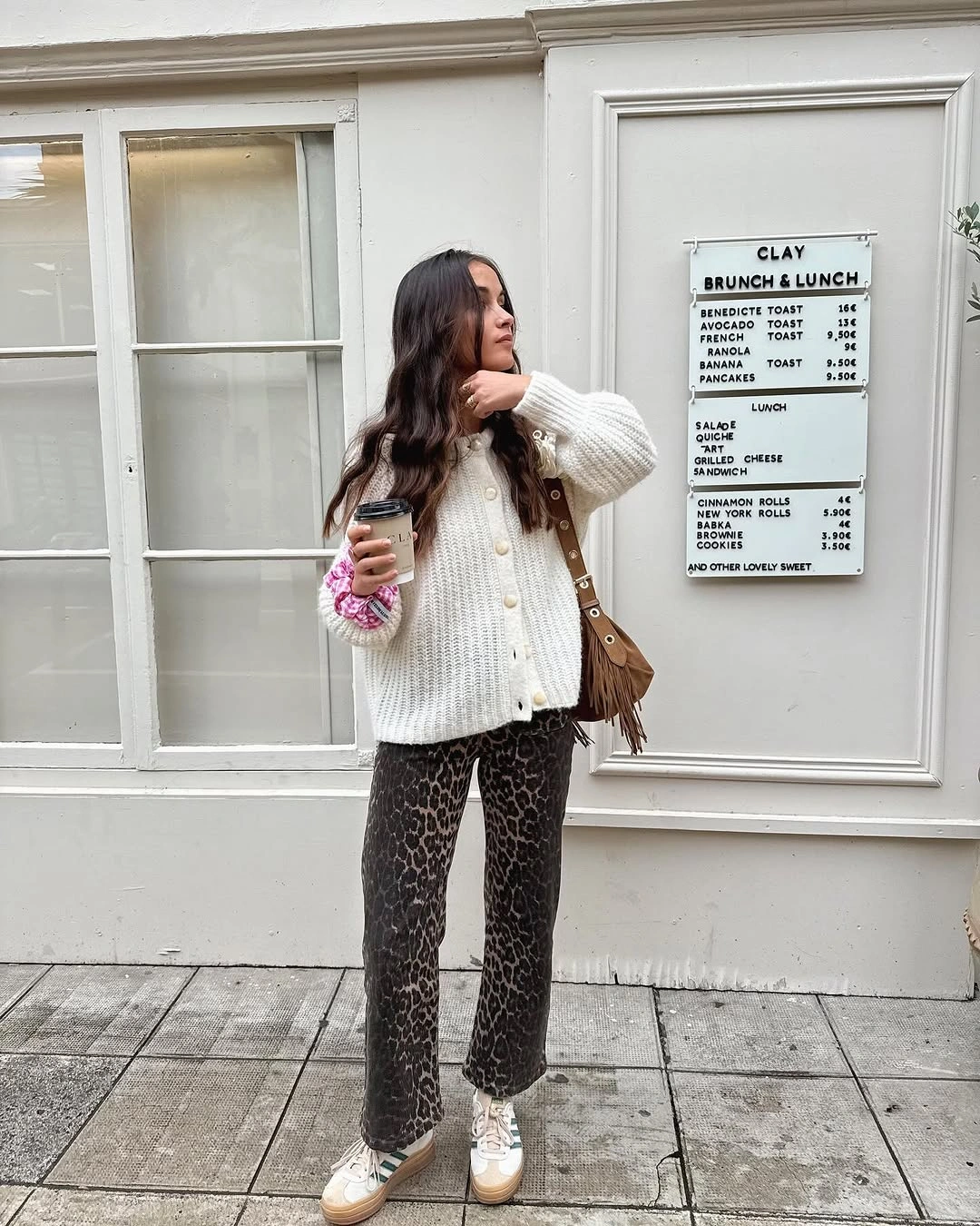 fall mom outfits 2026 Chunky Cardigans That Make Animal Print Feel Cozy
