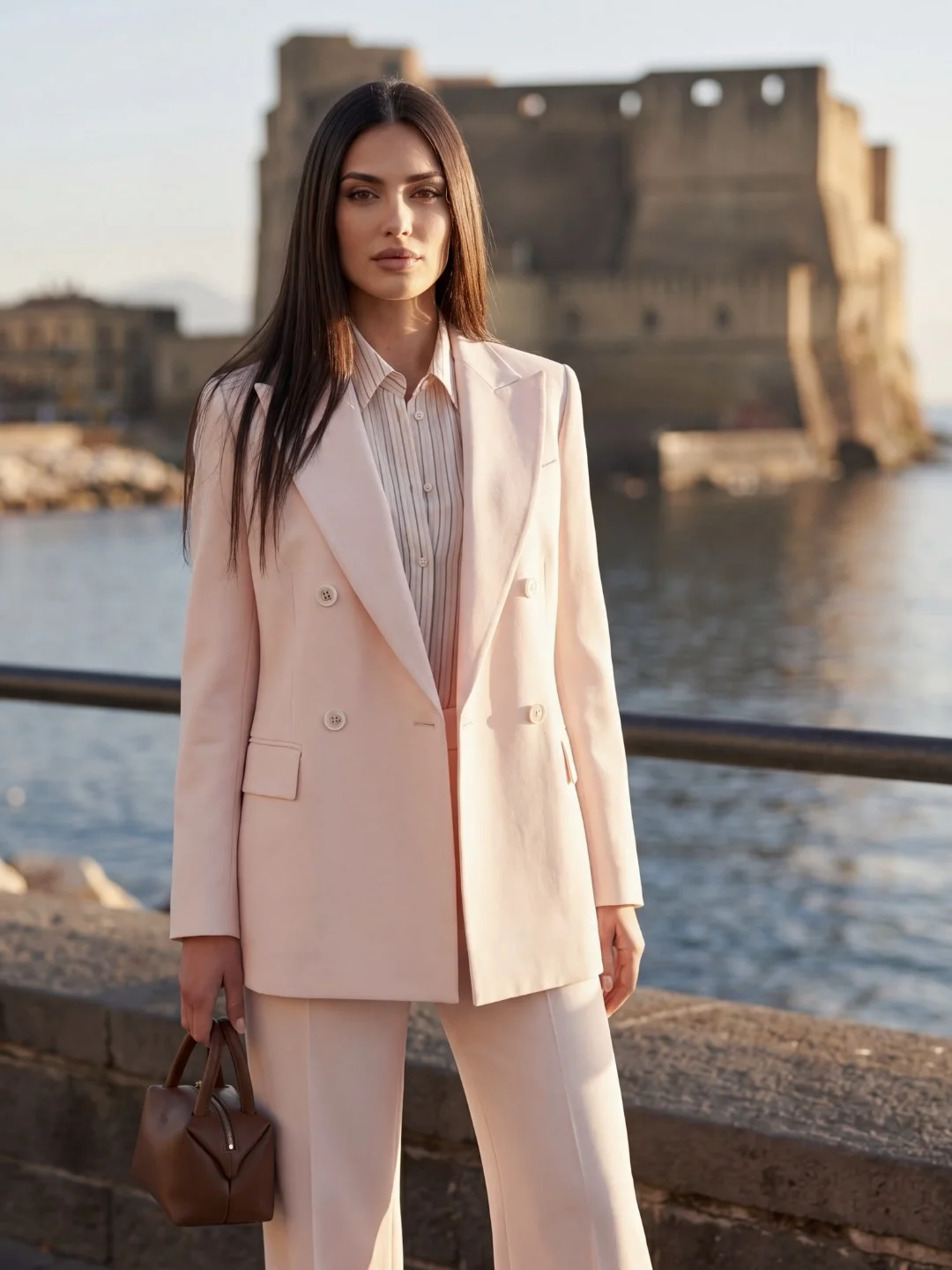fall office outfits for women 2026 Soft Blush Tailoring for a Fresh Office Update