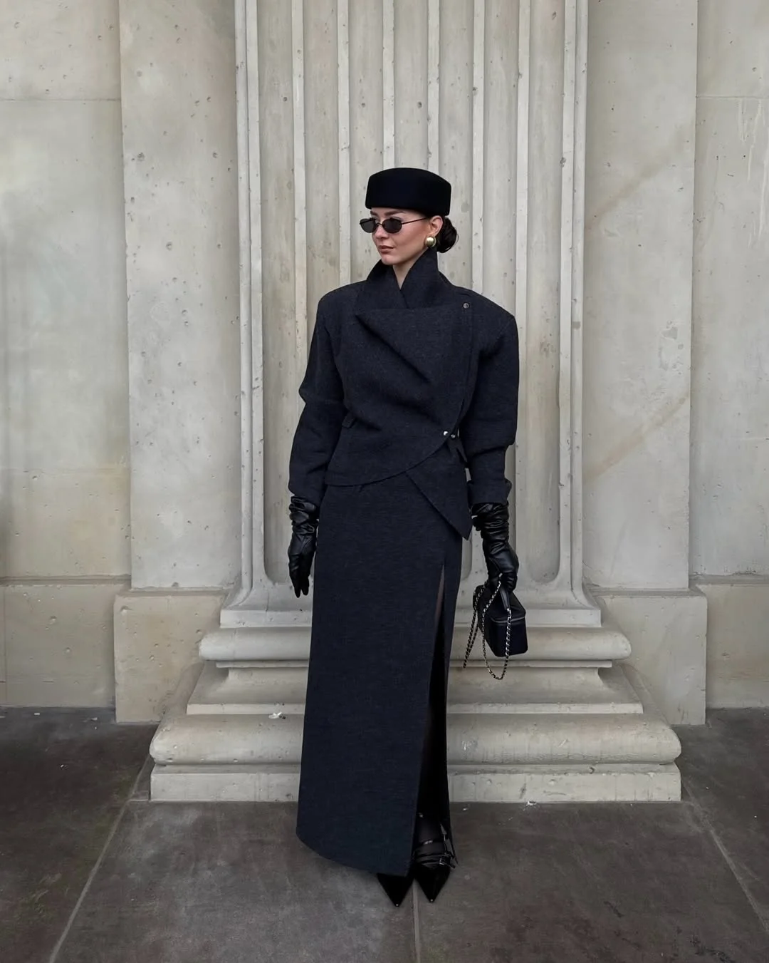 fall office outfits for women 2026 Monochrome Drama for the Fashion-Forward Office