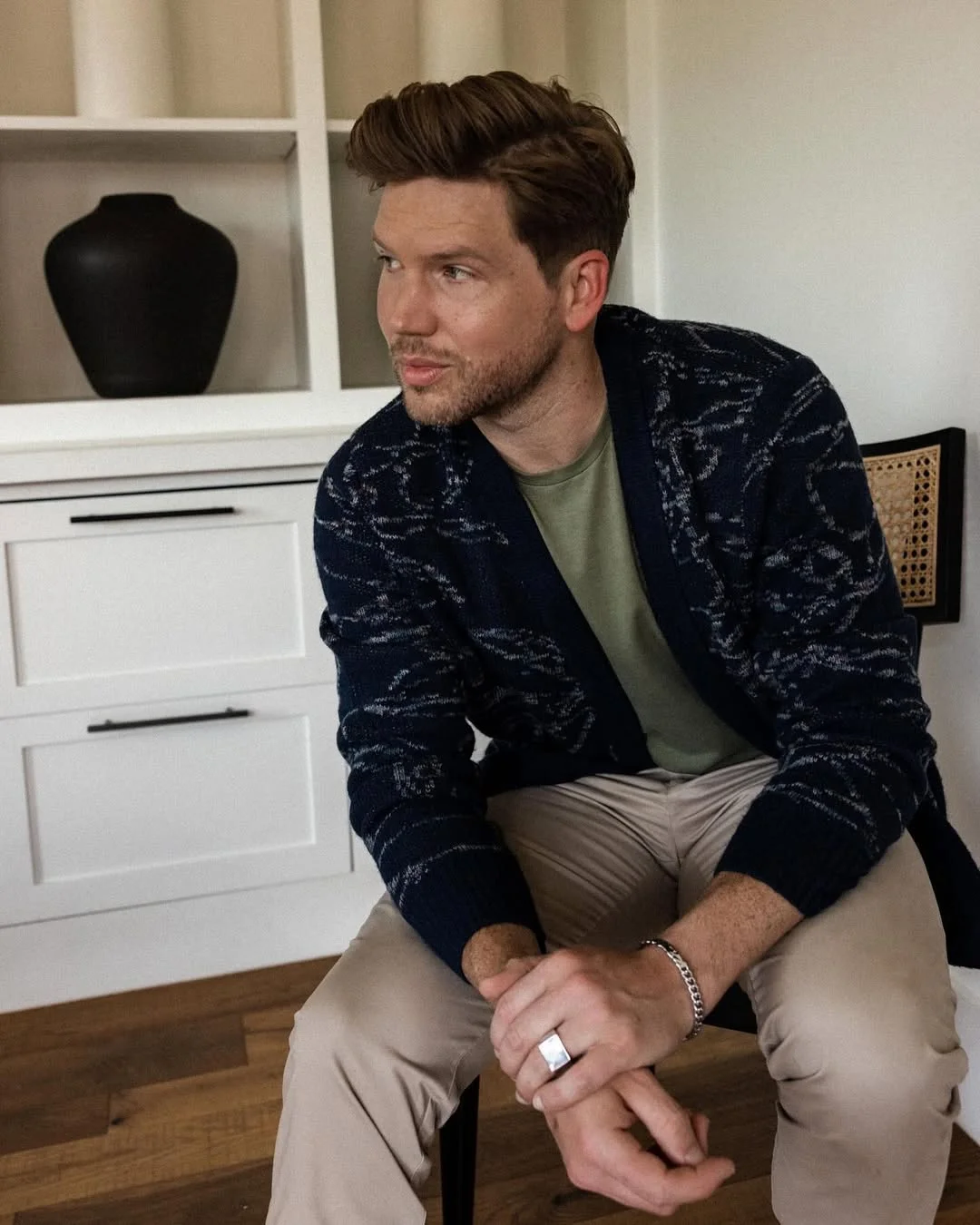 Fall outfits ideas for men 2026 Textured Cardigan And Neutral Tones For Relaxed Autumn Style