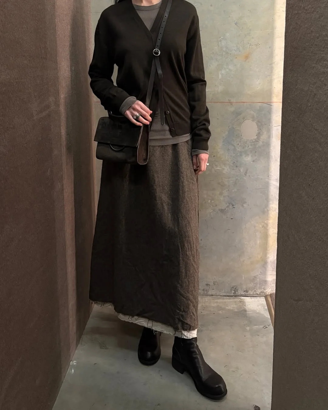 fall outfits with boots 2026 Modest Maxi Skirts and Block-Heel Boots for Modern Minimalism