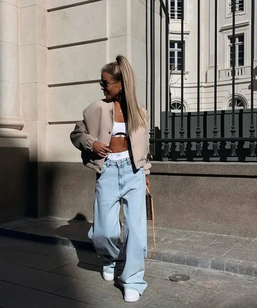 fall outfits with jeans 2026 Relaxed Bomber Jacket and Wide-Leg Jeans for Everyday Fall Style
