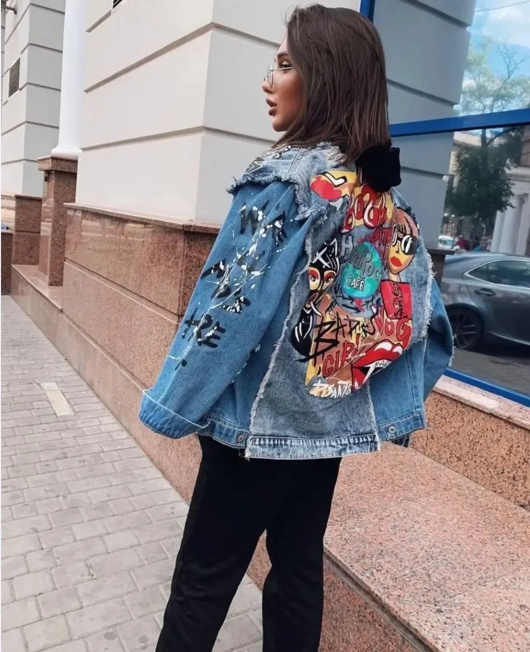 fall outfits with jeans jacket 2026 Statement Graphic Denim for Bold Personal Style