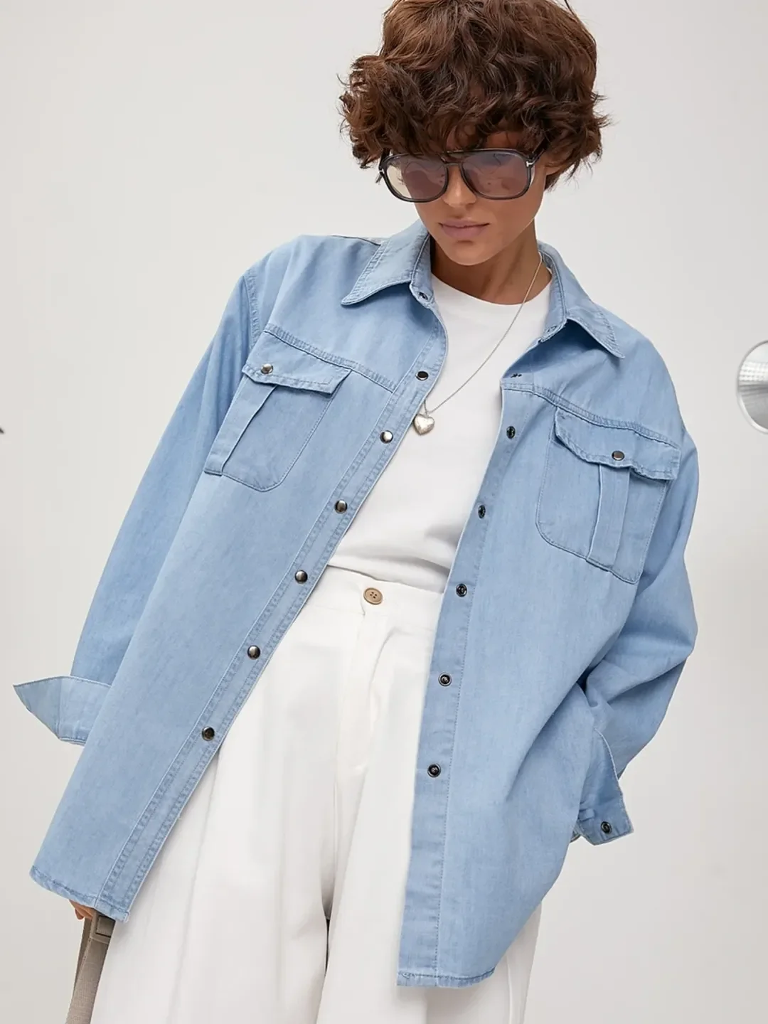 fall outfits with jeans jacket 2026 Minimalist Denim Shirt Jackets for Effortless Elegance