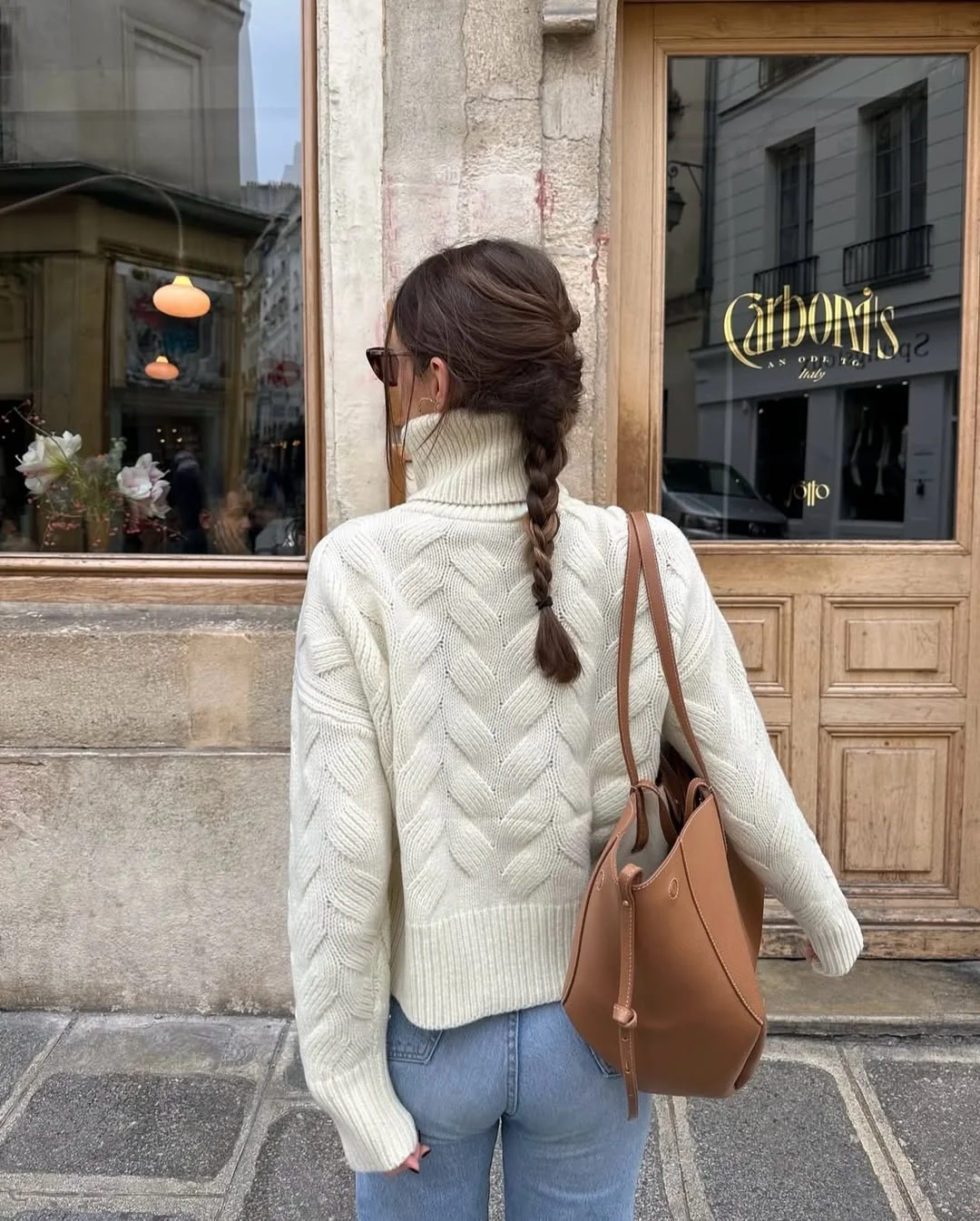 fall outfits with sweater 2026 Cable Knit Elegance with Classic Denim