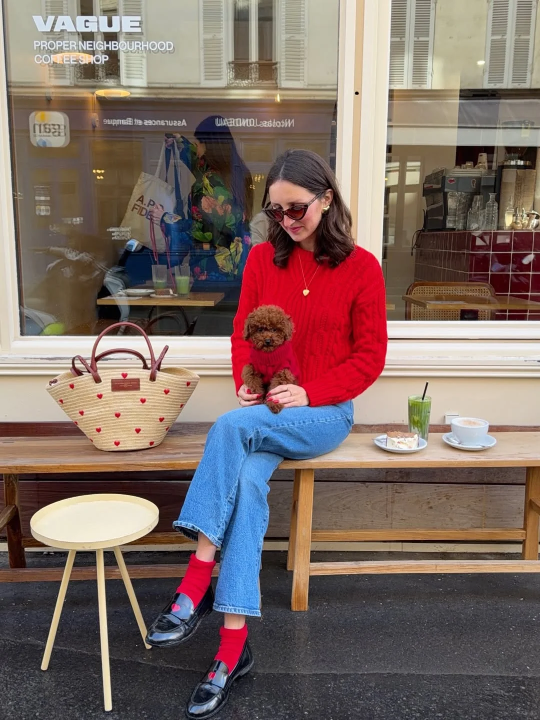 fall outfits with sweater 2026 Bright Red Knitwear for a Playful Pop of Autumn Color