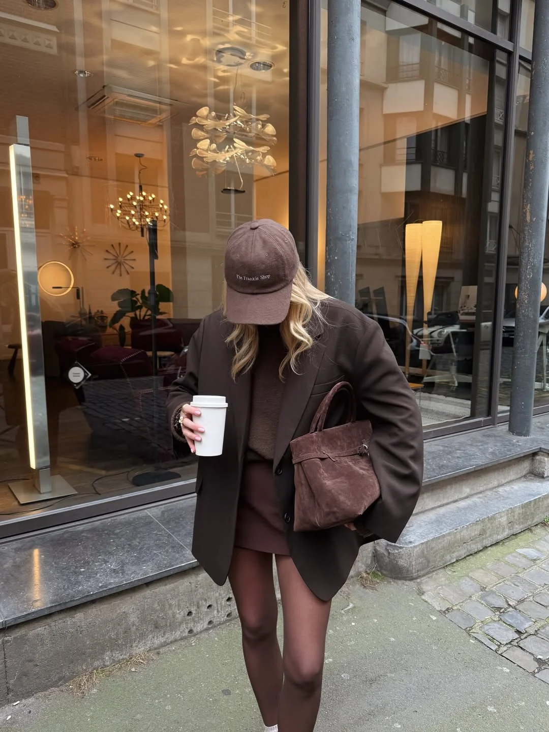 fall outfits with sweater 2026 Chocolate Brown Layers and Mini Skirts for a Modern Fall Look