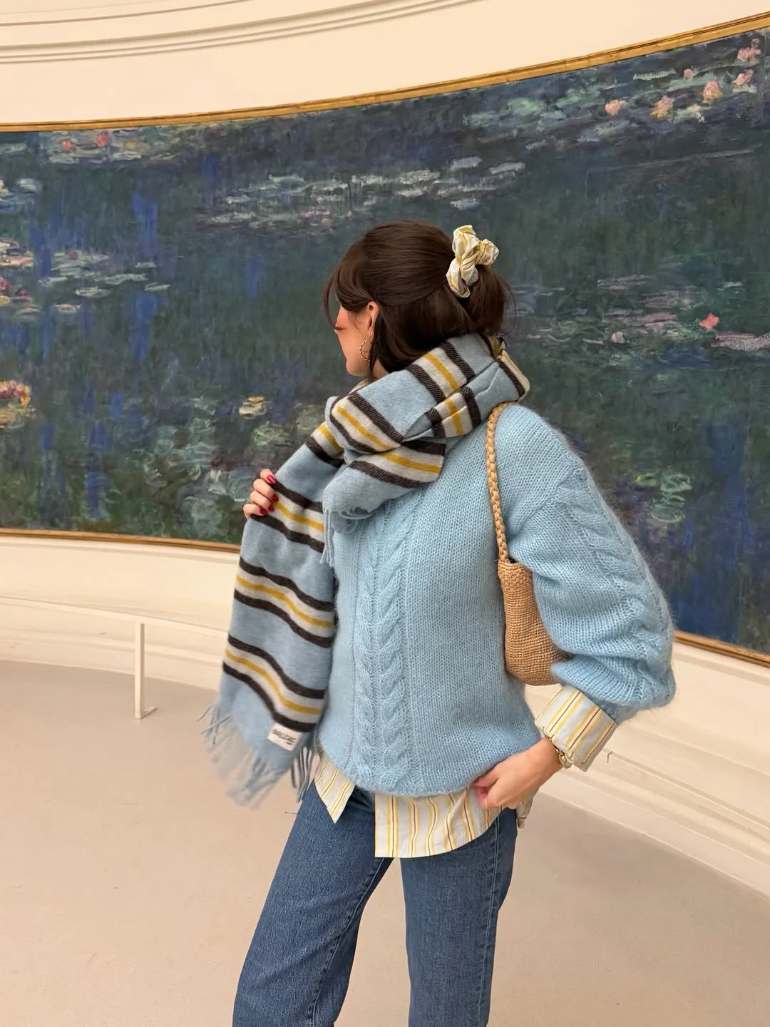 fall outfits with sweater 2026 Powder Blue Knitwear for Soft Autumn Elegance